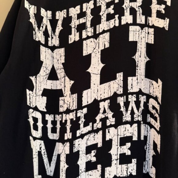 NWT CROOKS & CASTLES MENS T-SHIRT - (WHERE ALL THE OUTLAWS MEET) - Large - Picture 7 of 7